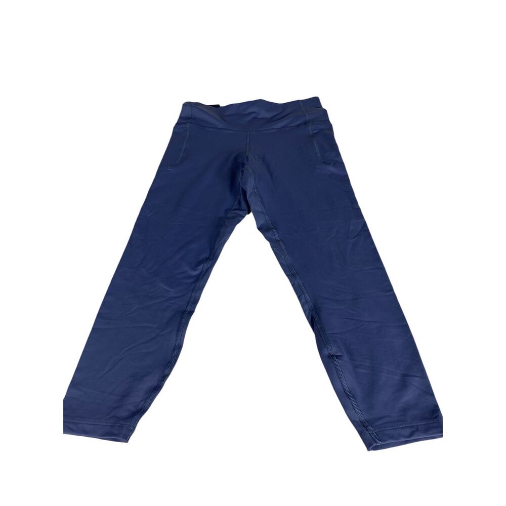 NWT Under Armour Women's High Rise Fitted Ankle Leggings Blue Size Medium